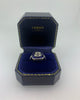 Art Deco Revival Diamond Sapphire Target Ring by Sophia B.