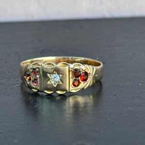 Vintage Gold Garnet Ring