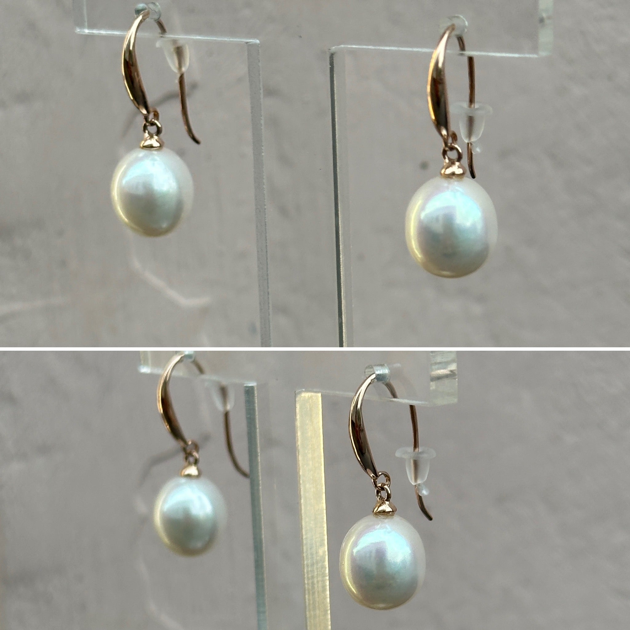 9ct Rose Gold Pearl Earrings