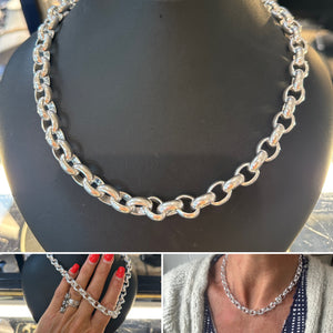 Sorcha heavy silver necklace