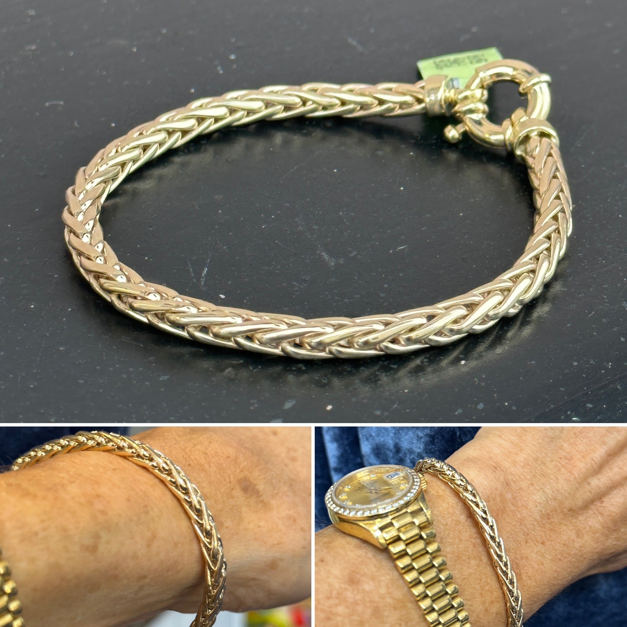 Foxtail Link Gold Bracelet