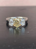 Argyle Yellow Diamond and Platinum Engagement Ring