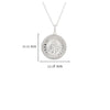 Silver Celtic St. Christopher Medal