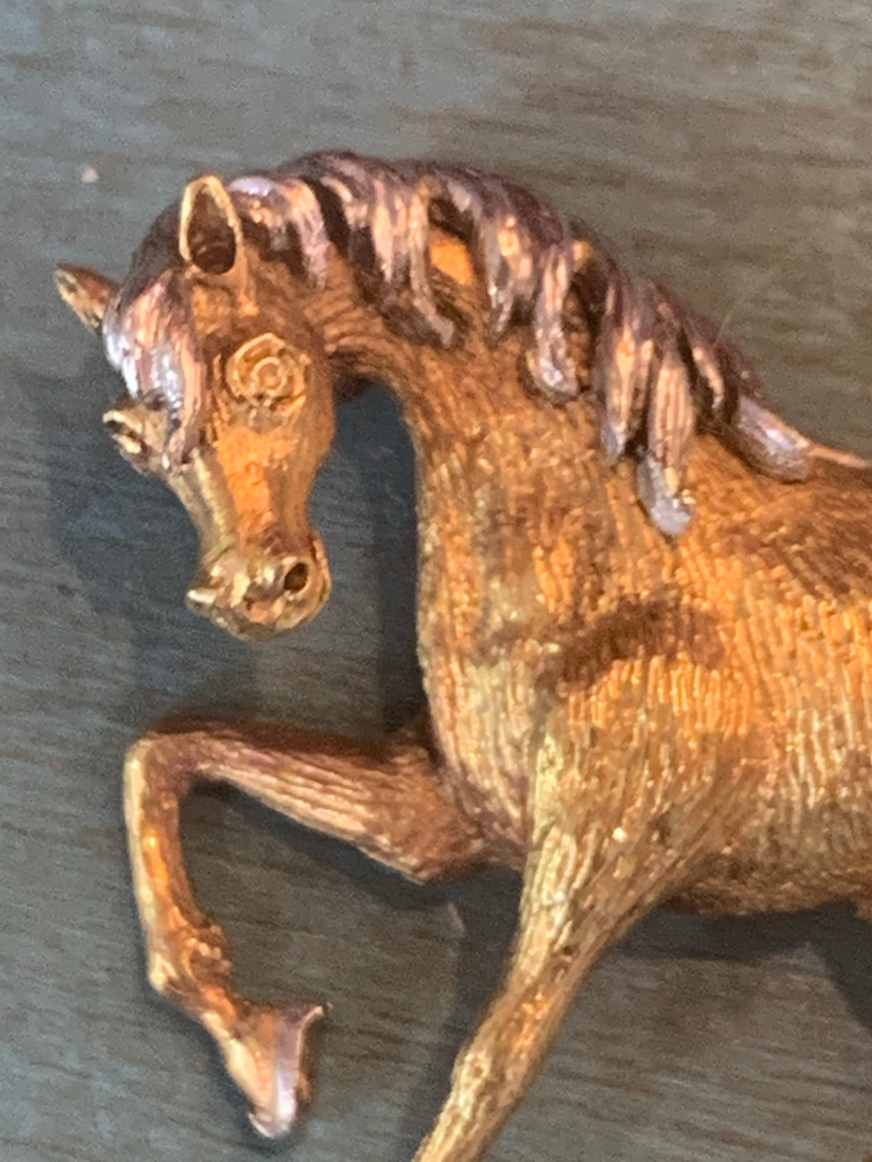 Vintage hot sale horse brooch