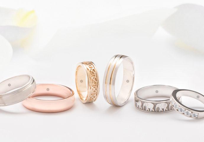 mens wedding rings and bands selection