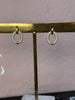 Diamond Gold Oval Earrings