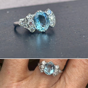 Vintage Aquamarine Ring