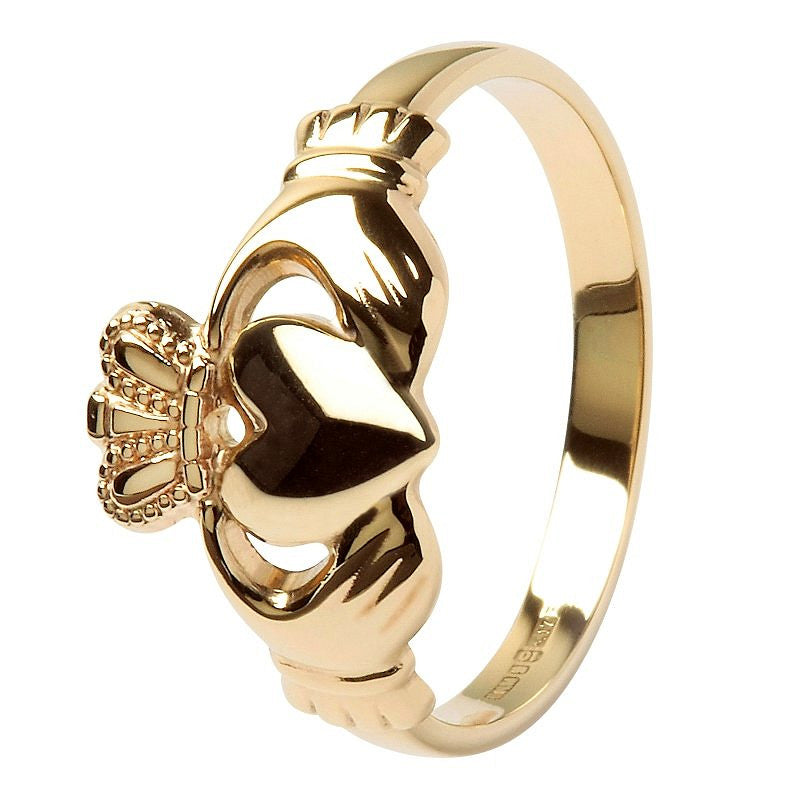 10ct Yellow Gold Claddagh Ring