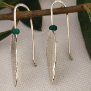 Silver Olive Leaf Earrings
