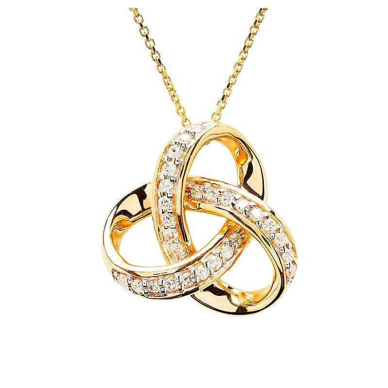 Gold and Diamond Celtic Cross Necklace (Copy)