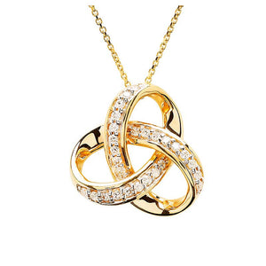 Gold and Diamond Celtic Cross Necklace (Copy)