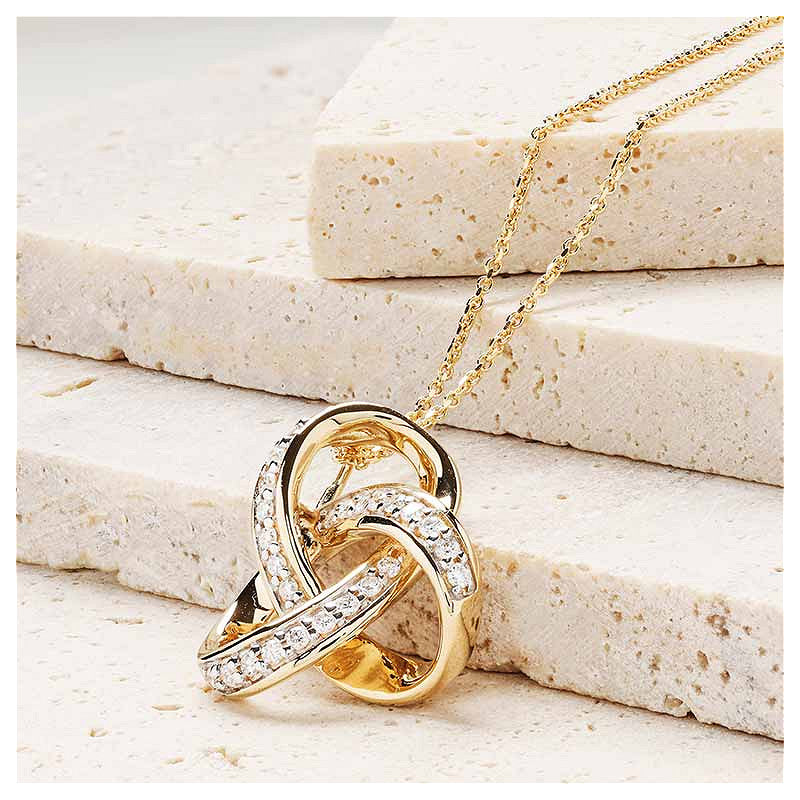 Gold and Diamond Celtic Cross Necklace (Copy)