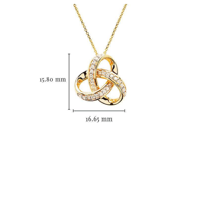 Gold and Diamond Celtic Cross Necklace (Copy)