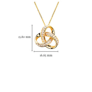 Gold and Diamond Celtic Cross Necklace (Copy)