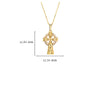 Gold and Diamond Celtic Cross Necklace