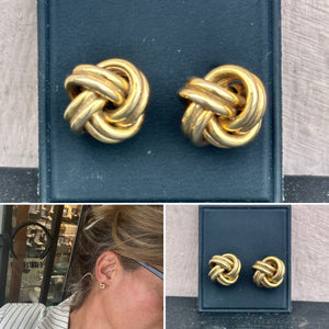 Classic Gold Knot Earrings