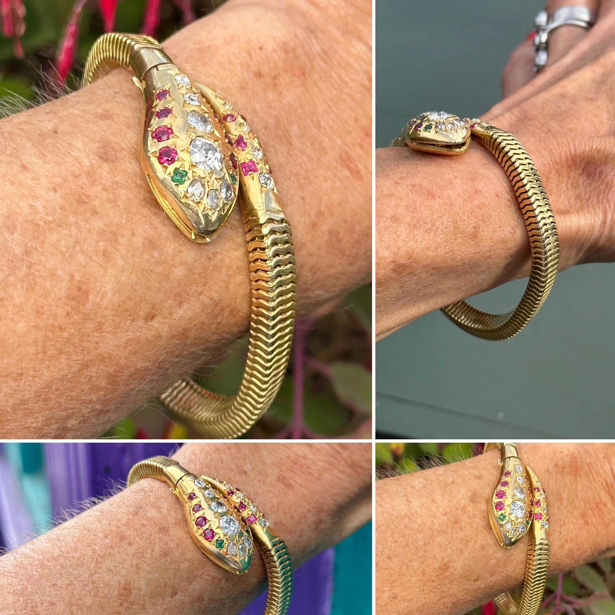 Rare Antique Snake Bracelet