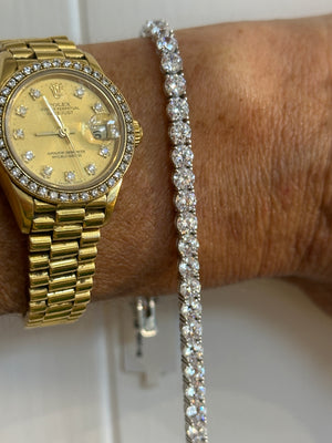 White Gold Tennis Bracelet