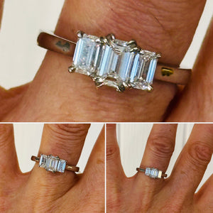 Rowan. Emerald Cut Diamond Ring