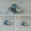 Oval Aquamarine Ring