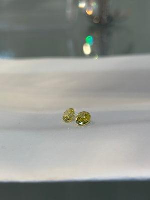 Oval Natural Yellow Diamonds