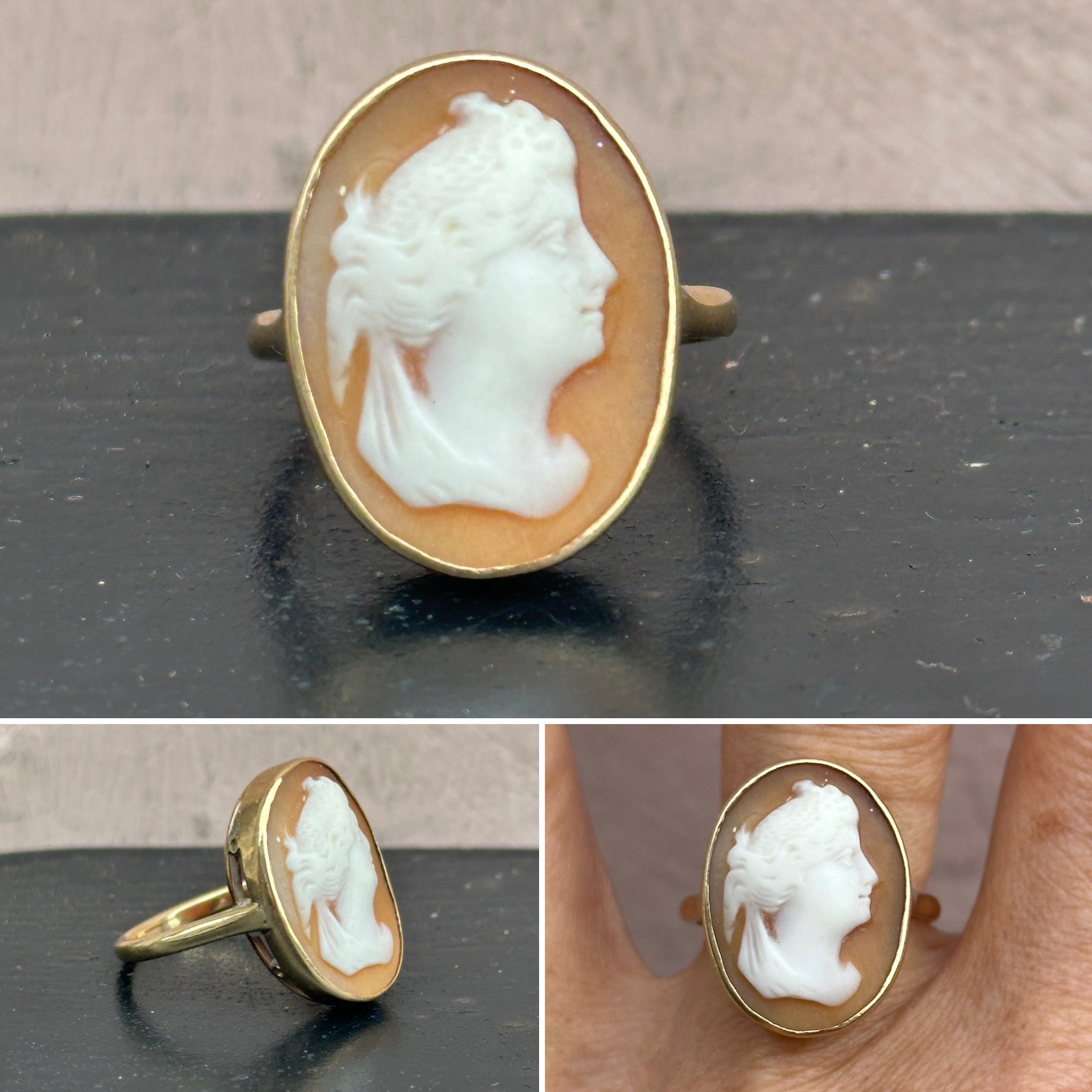 Gold Cameo Ring