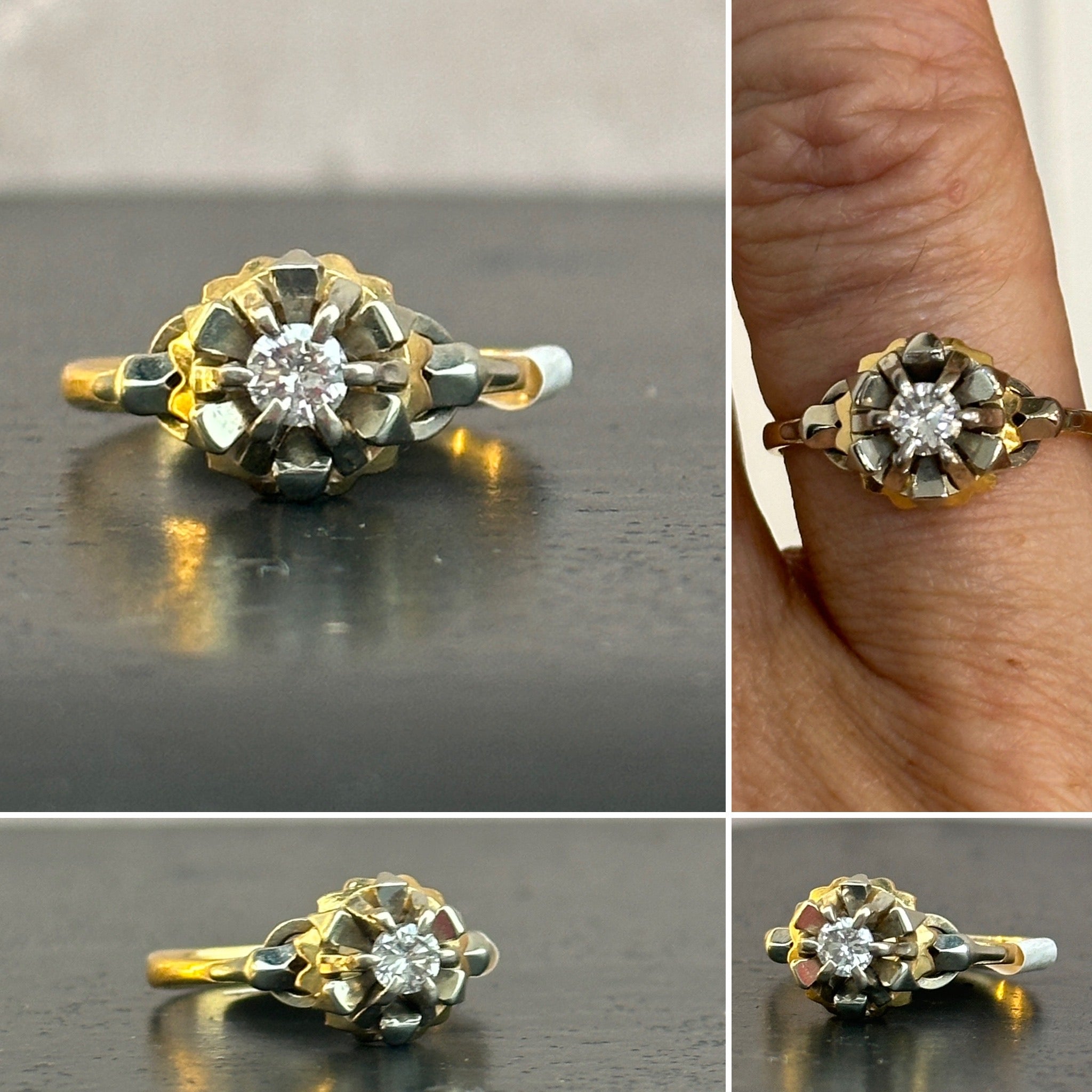 1950s Solitaire Diamond Ring