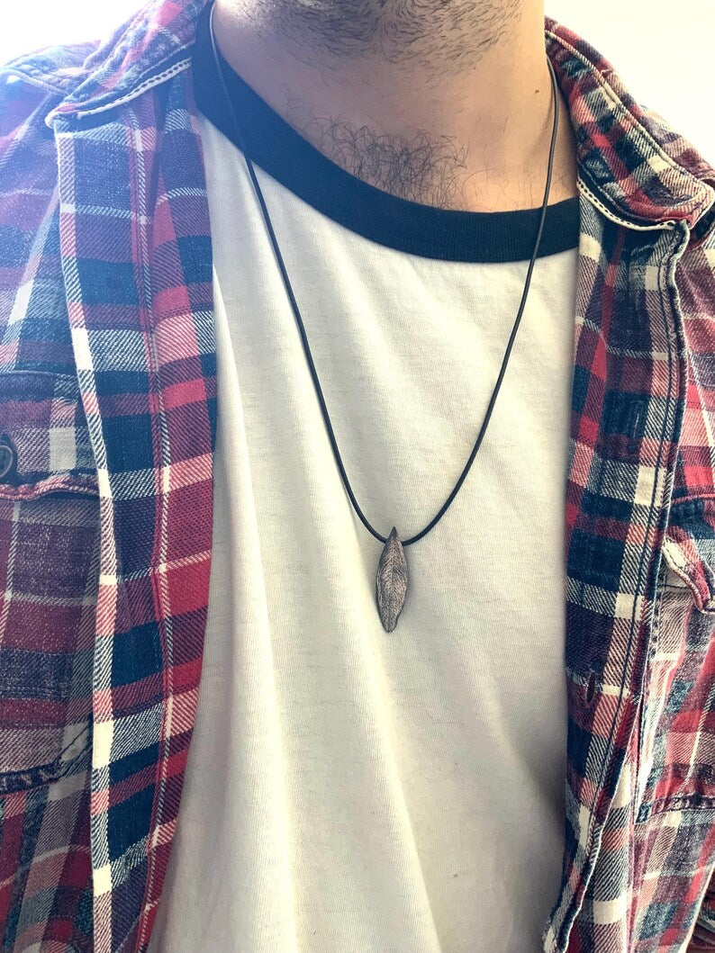 Silver Olive Leaf Necklace