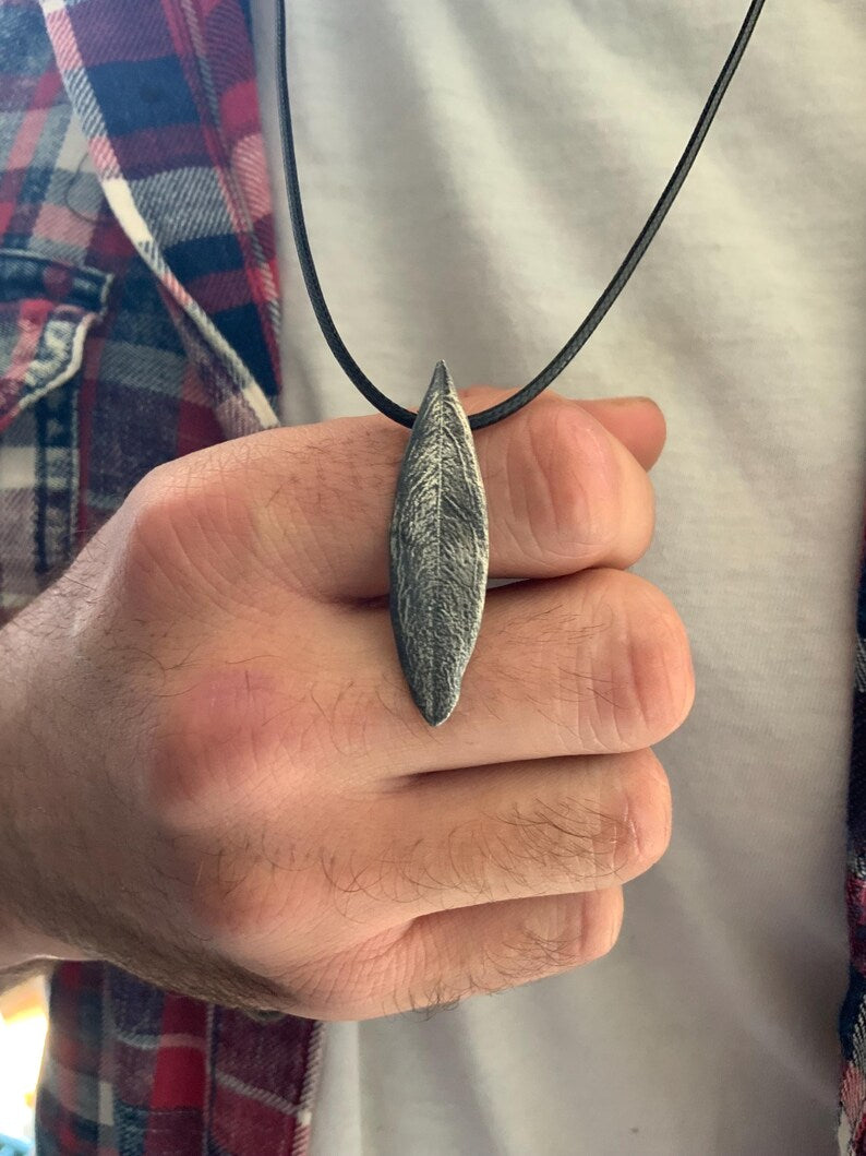 Silver Olive Leaf Necklace