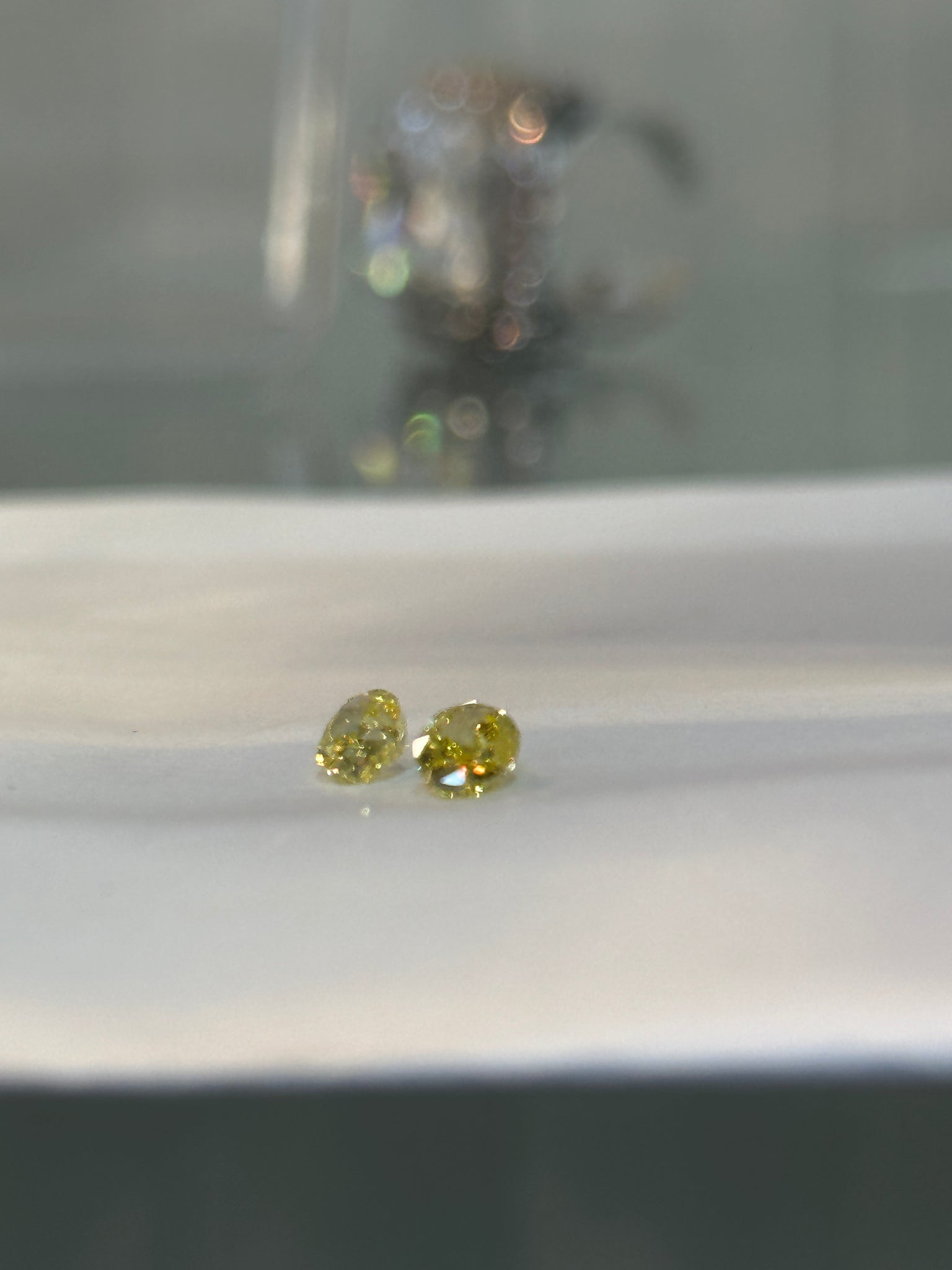 Oval Natural Yellow Diamonds