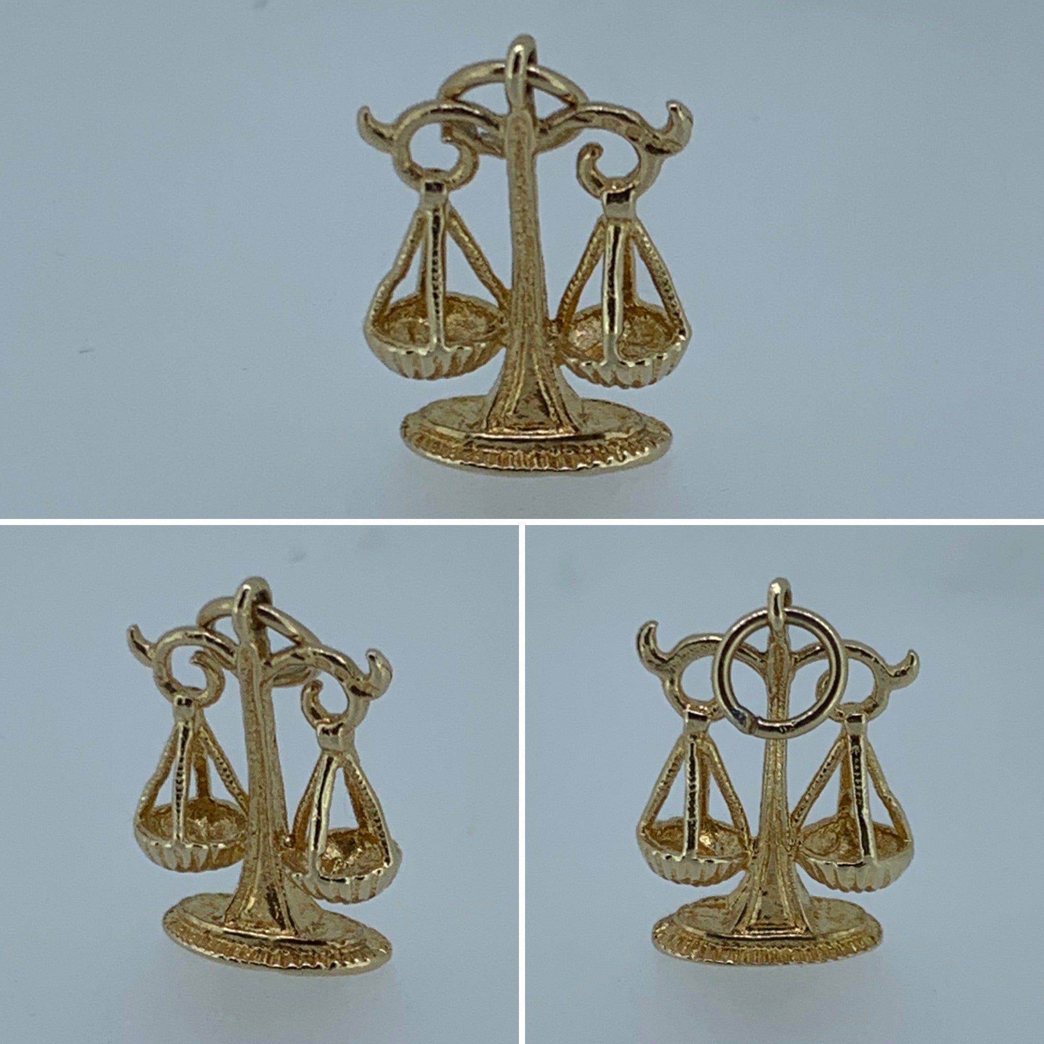 Gold Weighing Scales Charm