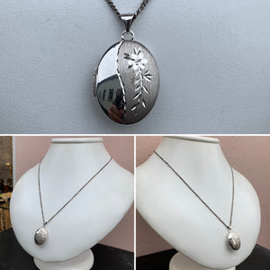 Silver Locket and Chain