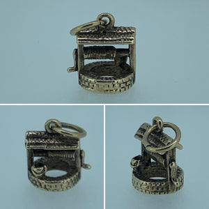 Vintage Gold Well Charm