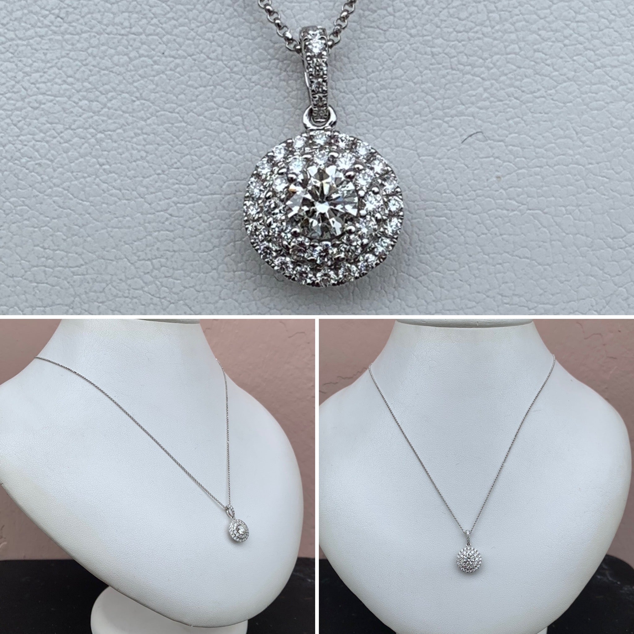 Diamond and White Gold Necklace