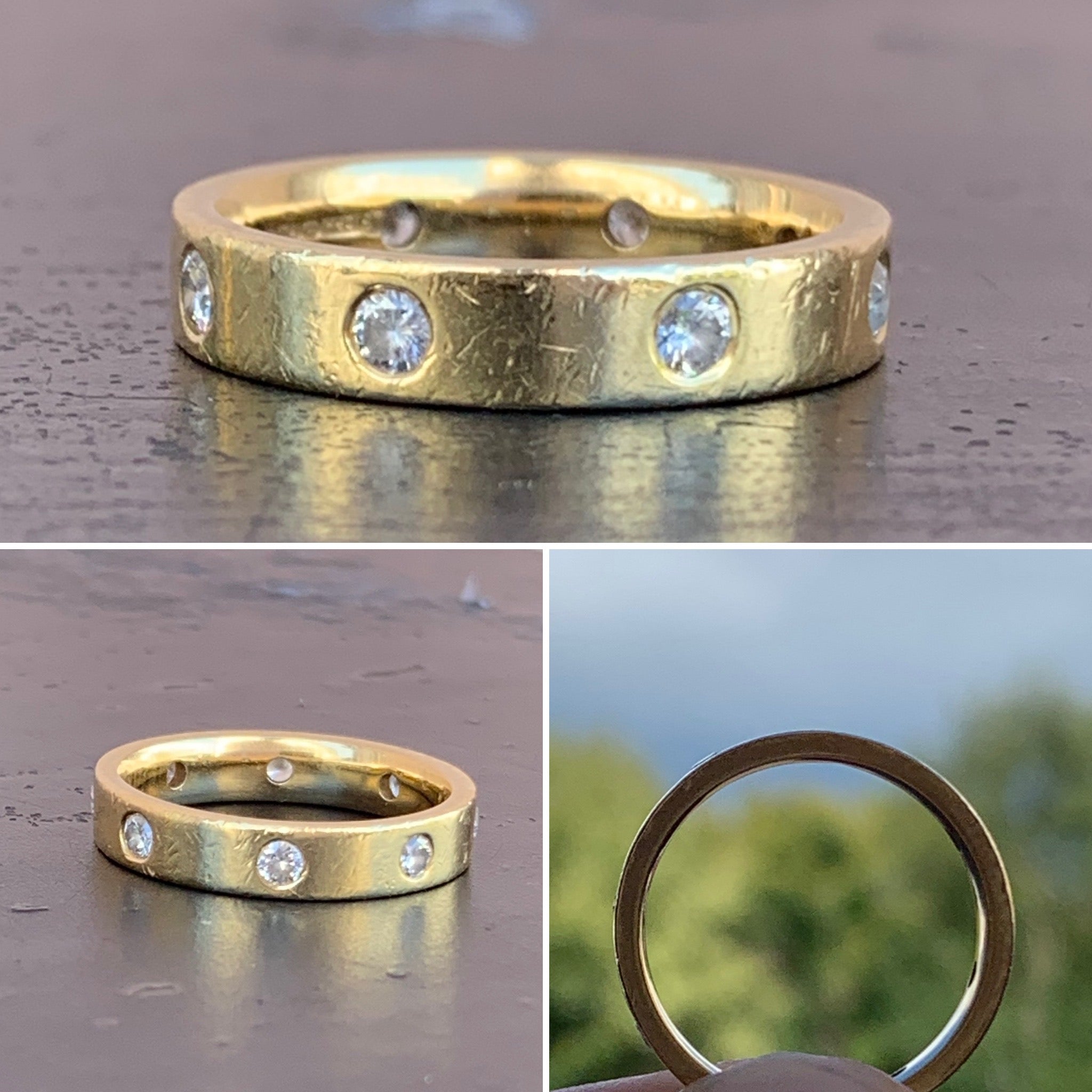 Diamond and Gold Cartier Style Ring