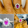 Natural Pink Sapphire  ring