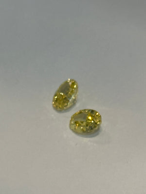 Oval Natural Yellow Diamonds