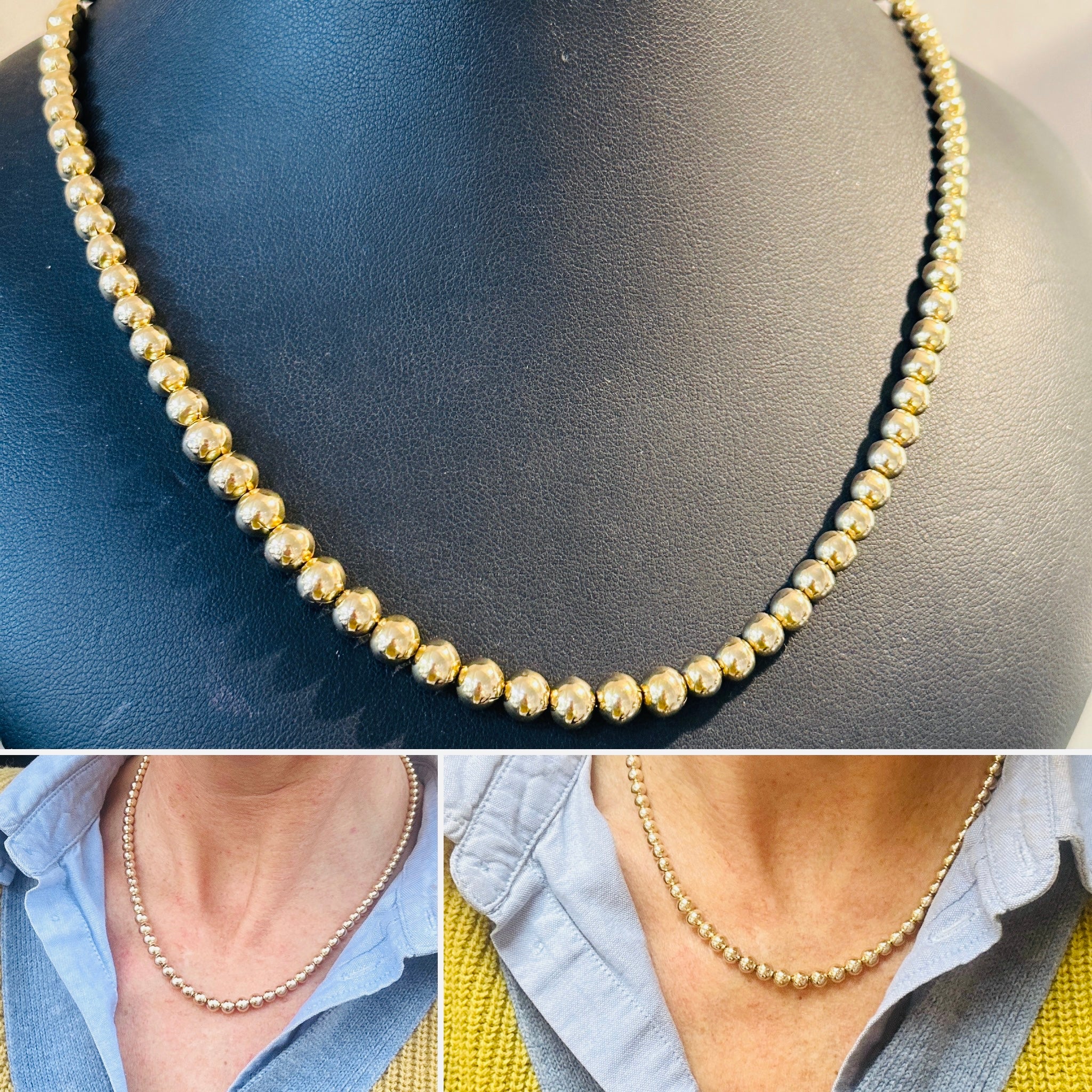 Gold Bead Necklace