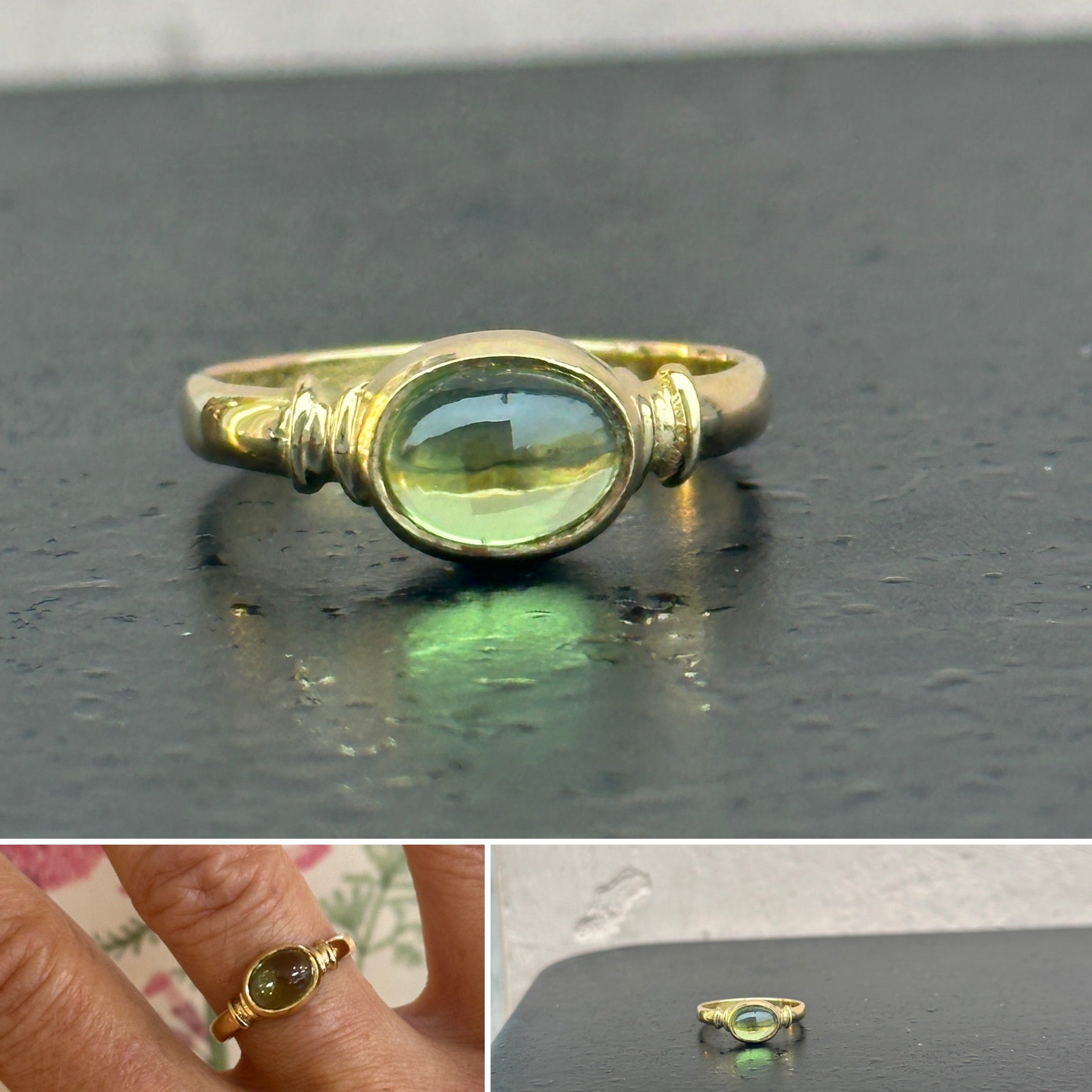 Peridot Gold Ring