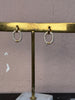 Diamond Gold Oval Earrings