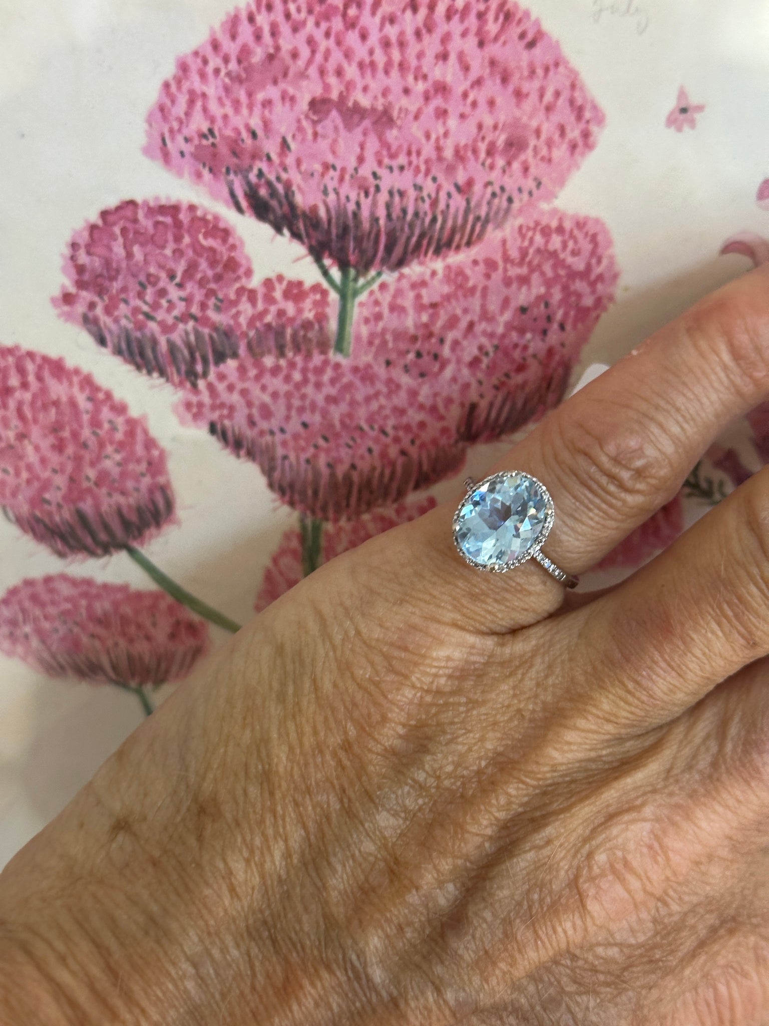 Oval Aquamarine Ring