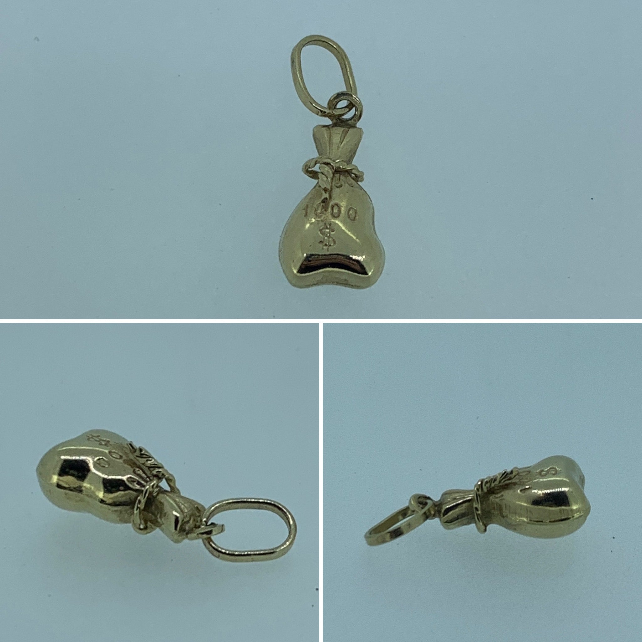 Gold Bag of Money Charm