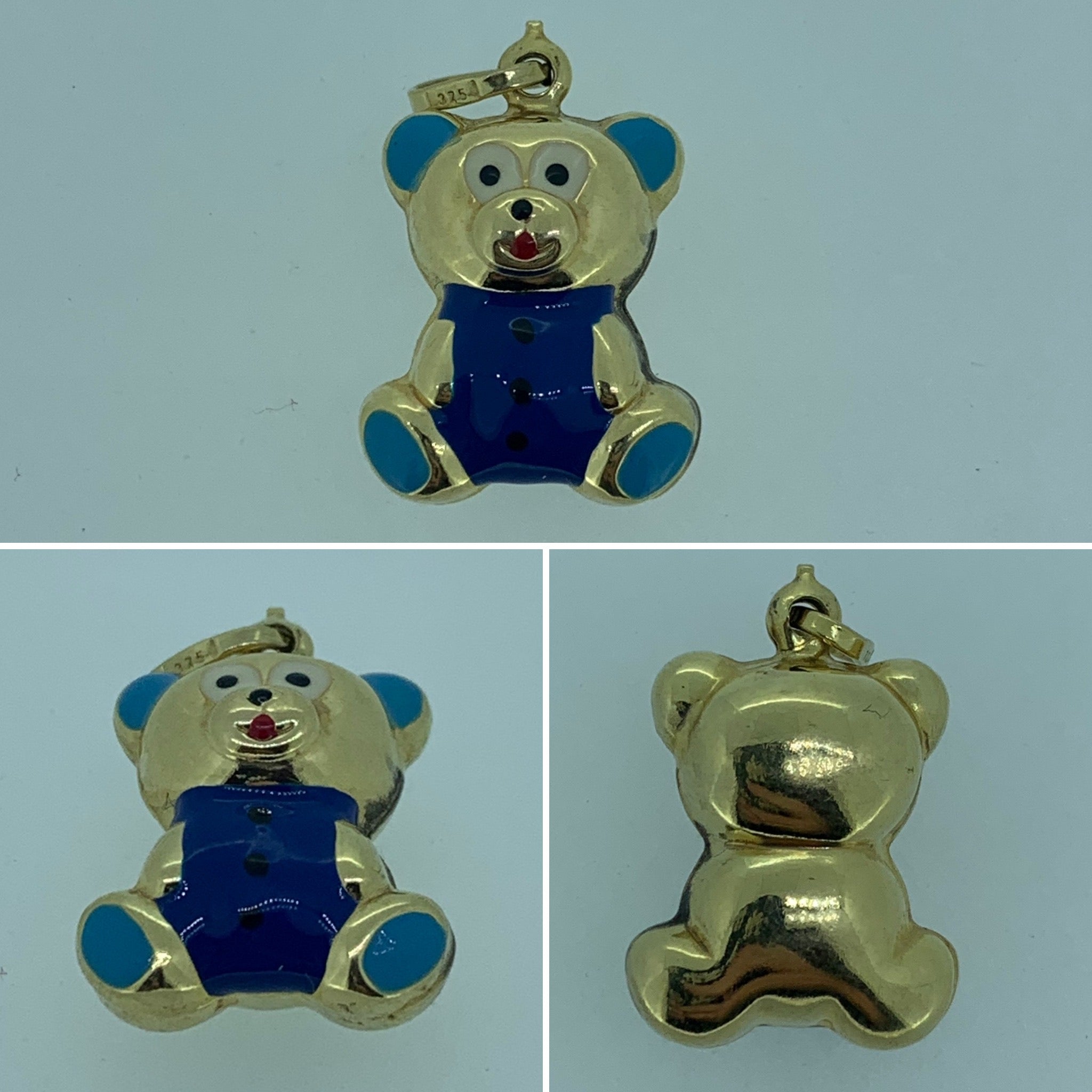 Gold Teddy Bear charm