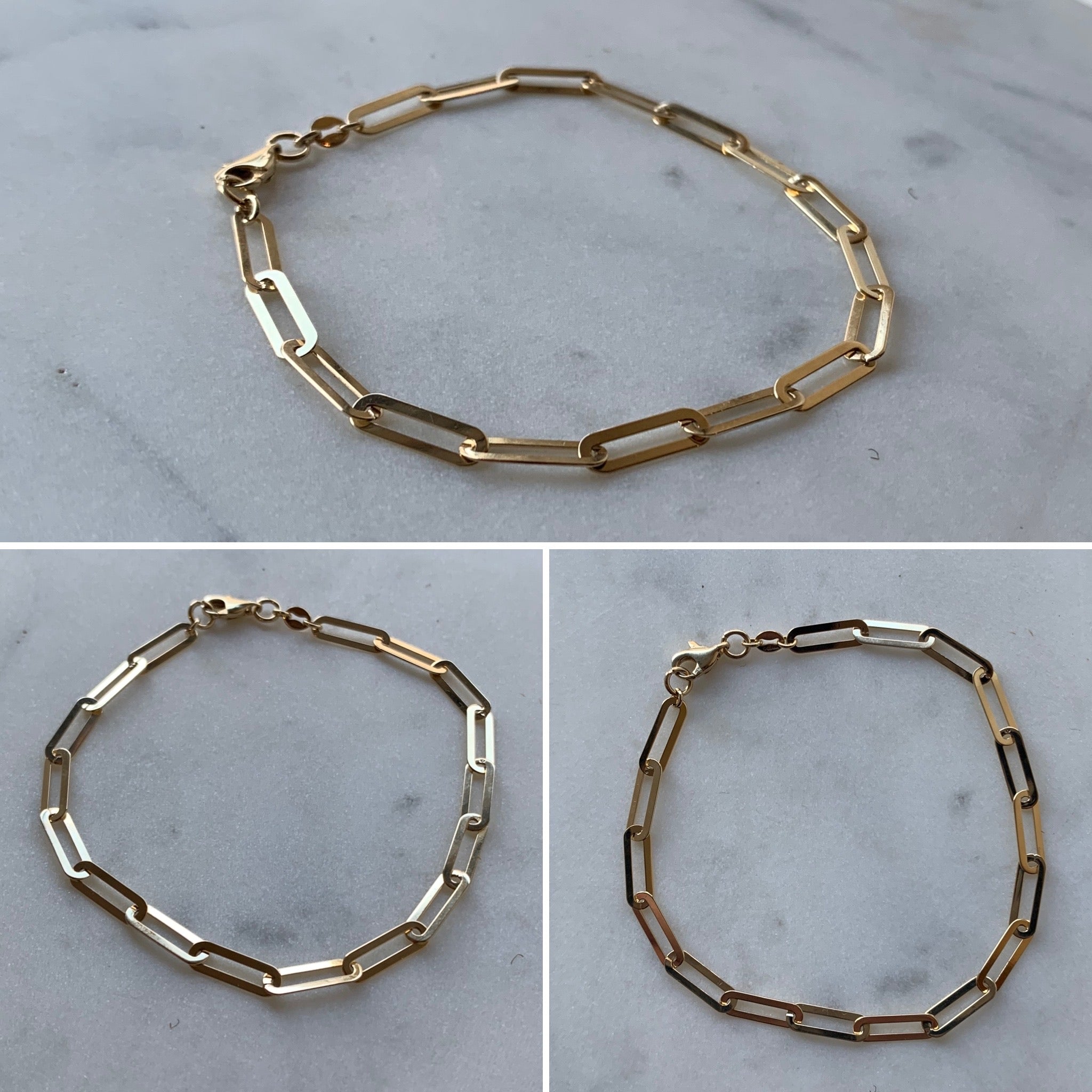 Gold Paperlink Bracelet