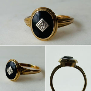 Vintage Onyx Signet Ring