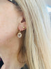 Morganite & Diamond drop earrings