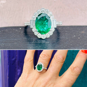 Oval Emerald Ring