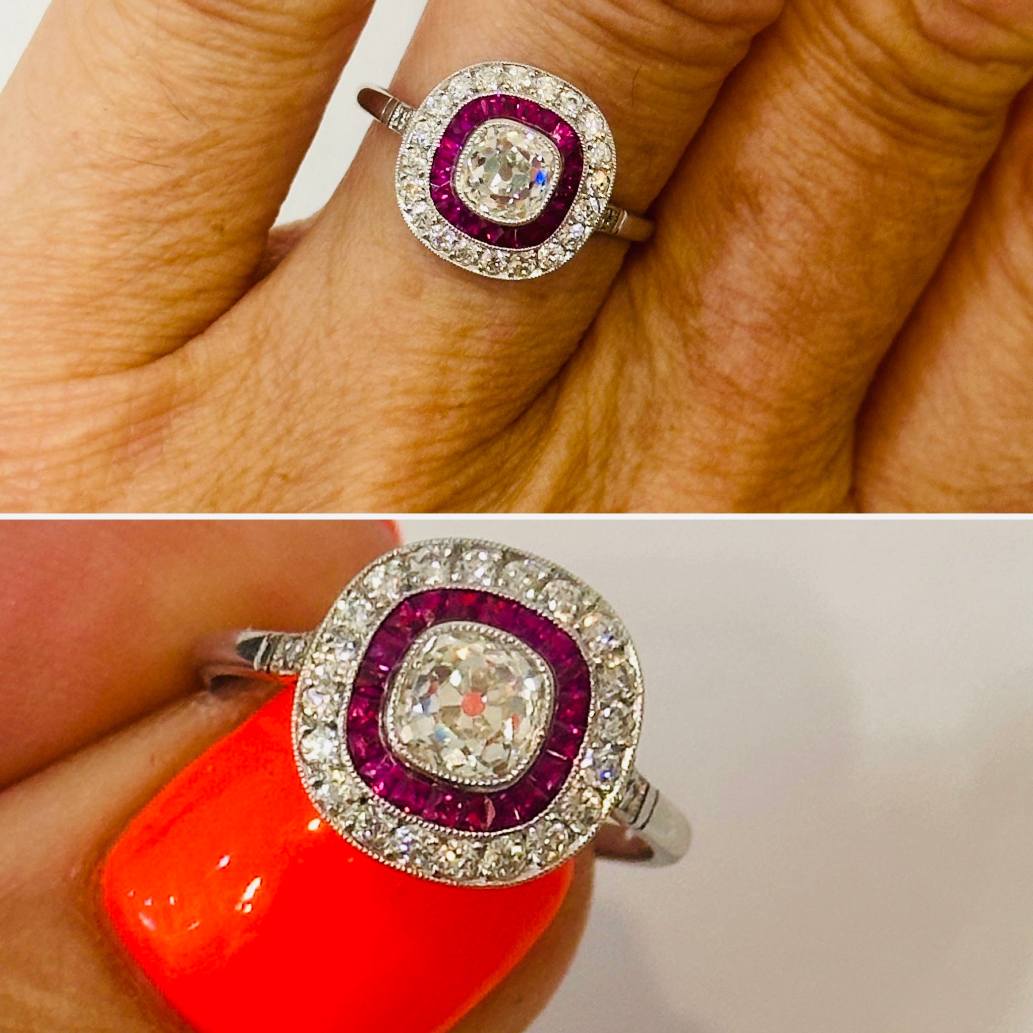 Art Deco Revival Target Ring