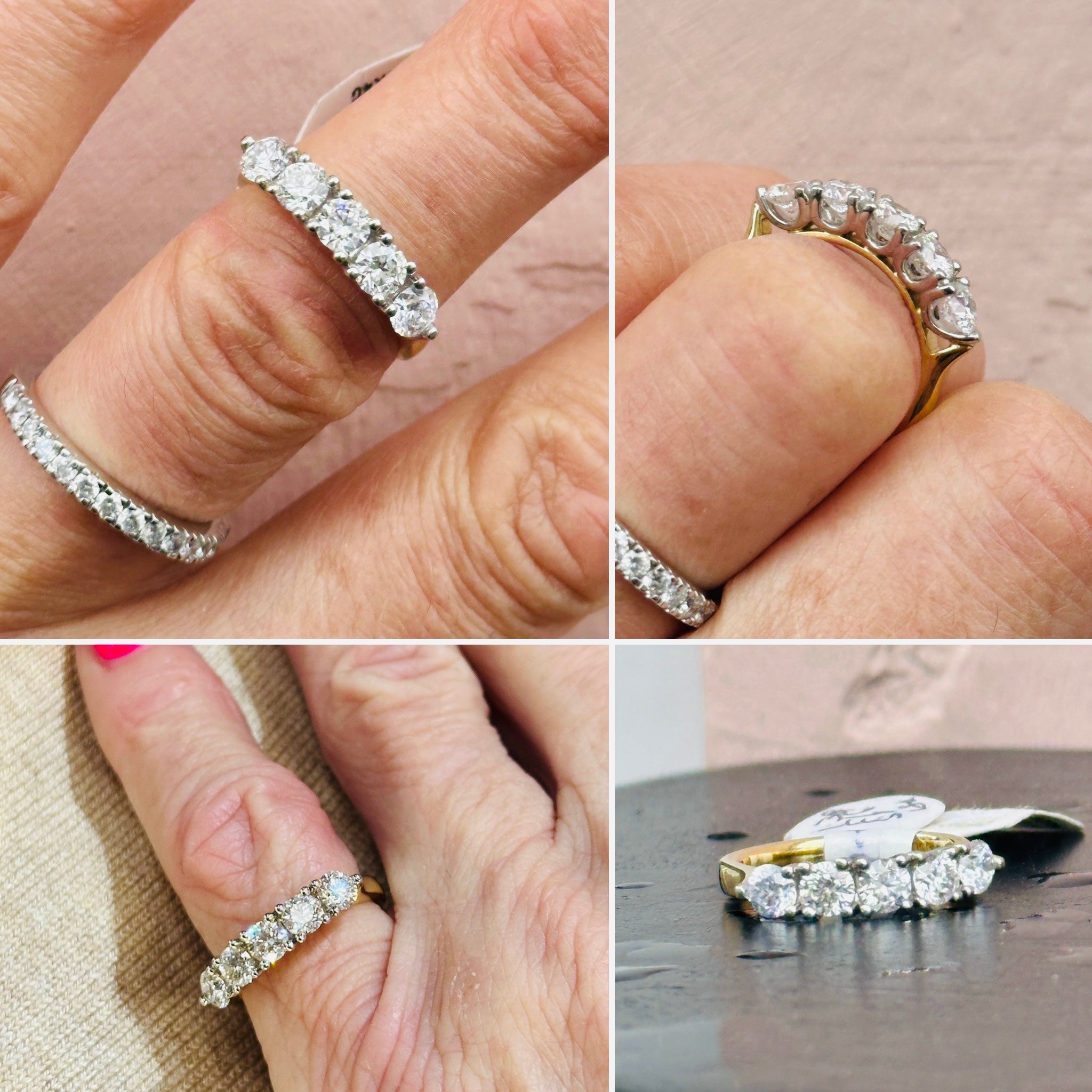 Five Stone Diamond Ring 1.30 carats.