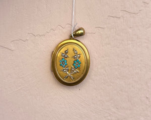 Victorian Turquoise & Gold Locket